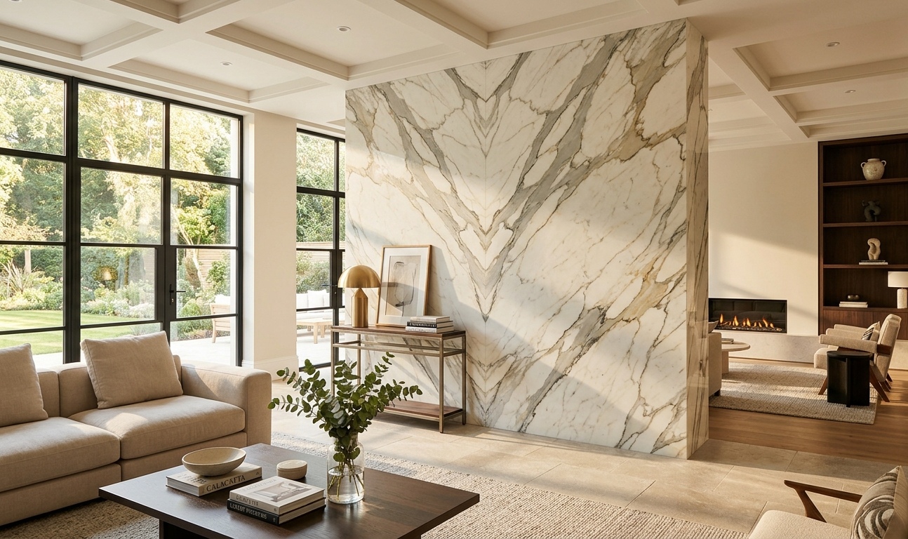 Calacatta Marble Feature Wall | Browse Our Slab Inventory
